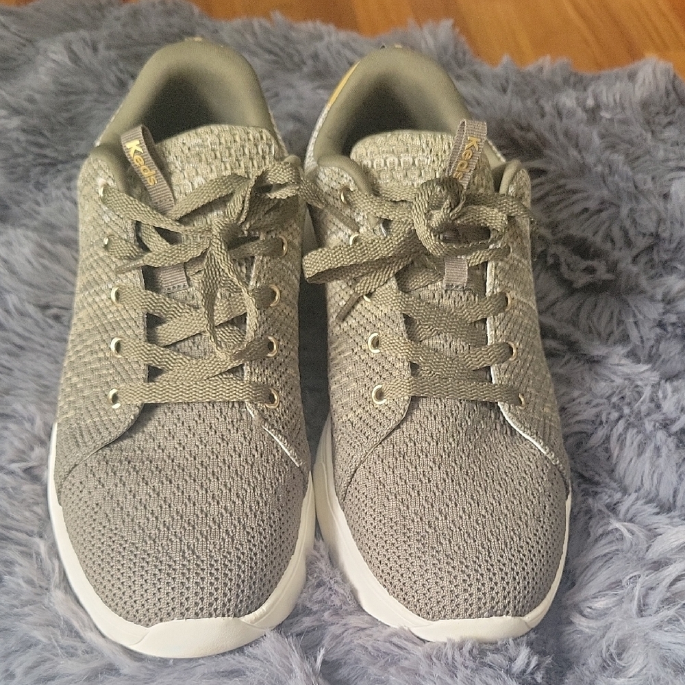 Keds Olive Green Textured Sneakers